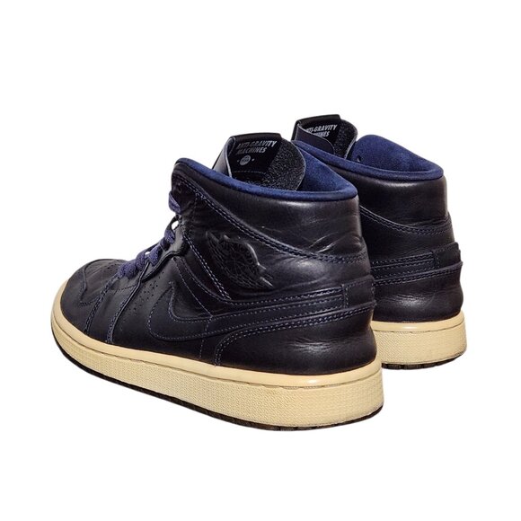 Air Jordan 1 Retro Mid Nouveau Midnight Navy 629151-401 Men\'s Sneakers 9.5